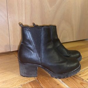 MIA black tread booties